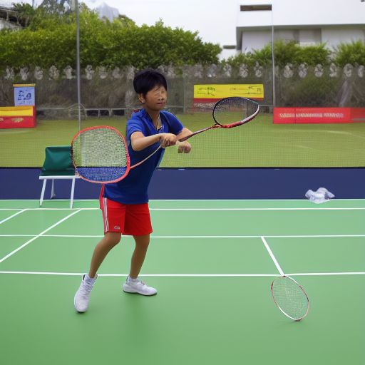 羽毛球比赛：亚洲战队的较量